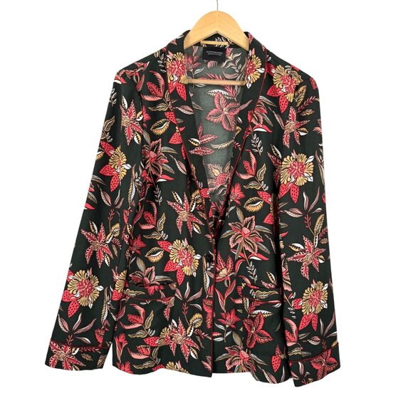 scotch & soda Drapey Maison Floral Blazer boho retro cocktail sz XL - Picture 1 of 7
